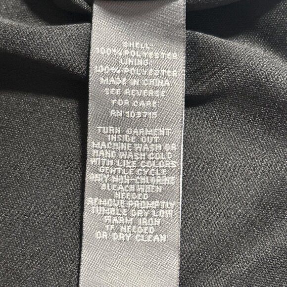 Sharagano 16W Black Floral Chiffon Shift Dress Tiered Sleeve Plus Size Boho - Picture 14 of 14